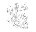 Whirlpool WED5600VQ0 bulkhead parts diagram