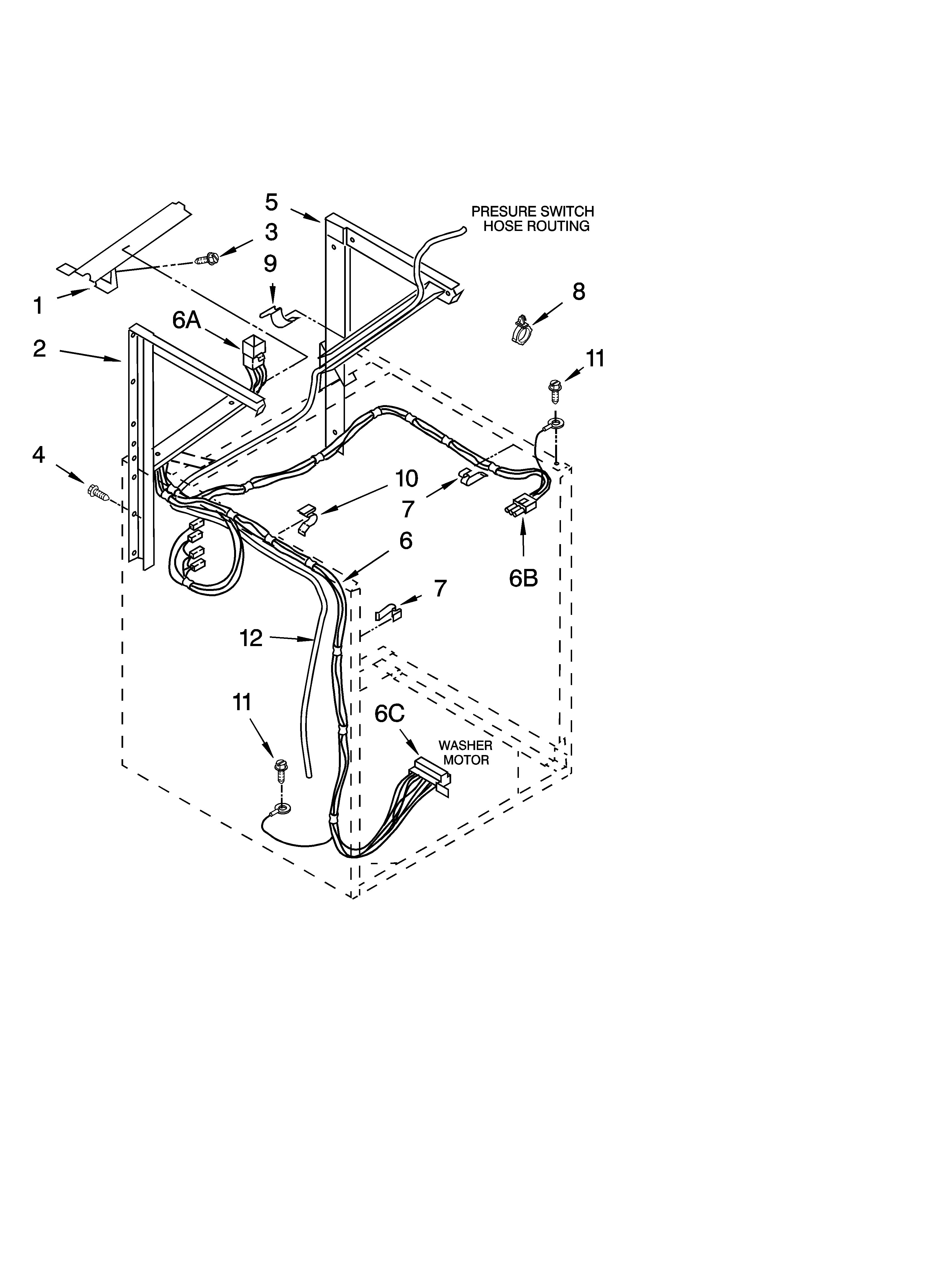 Dryer support and washer parts