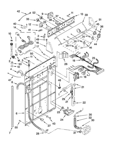 Controls and rear panel parts