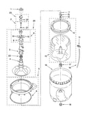 Agitator, basket and tub parts