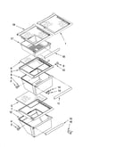 Refrigerator shelf parts