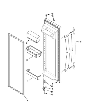 Refrigerator door parts