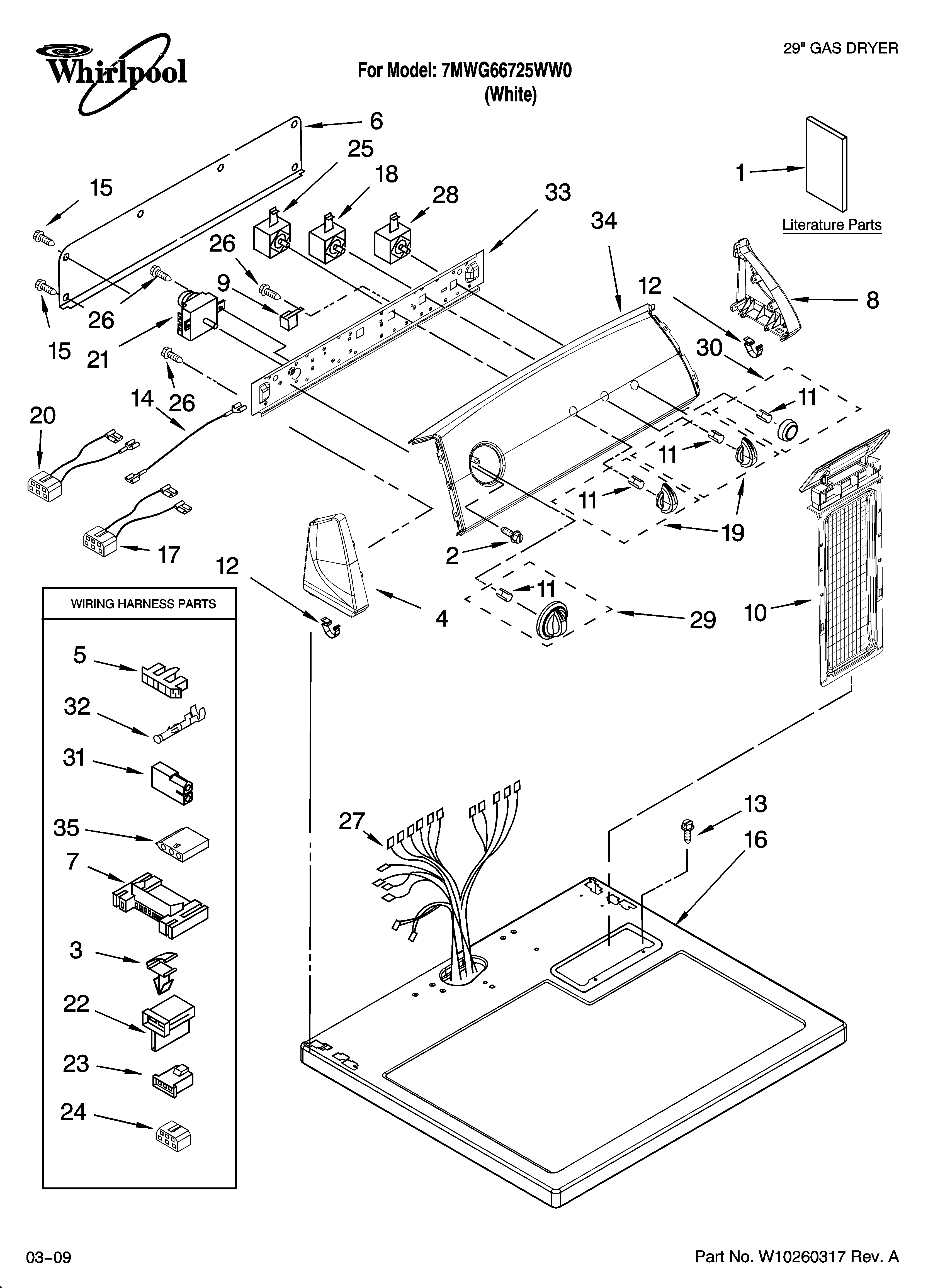 TOP AND CONSOLE PARTS