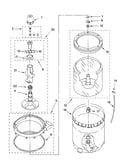 Agitator, basket and tub parts