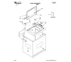 Whirlpool 7MWT99840WW0 top and cabinet parts diagram