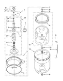 Agitator, basket and tub parts