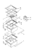 Refrigerator shelf parts