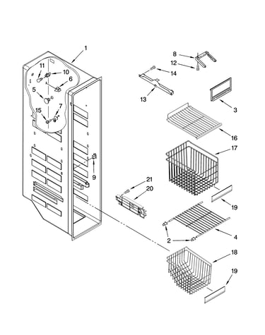 Freezer liner parts