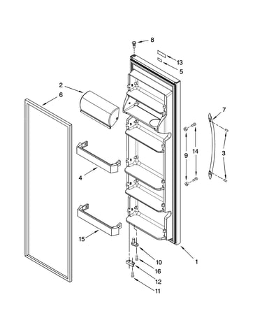 Refrigerator door parts