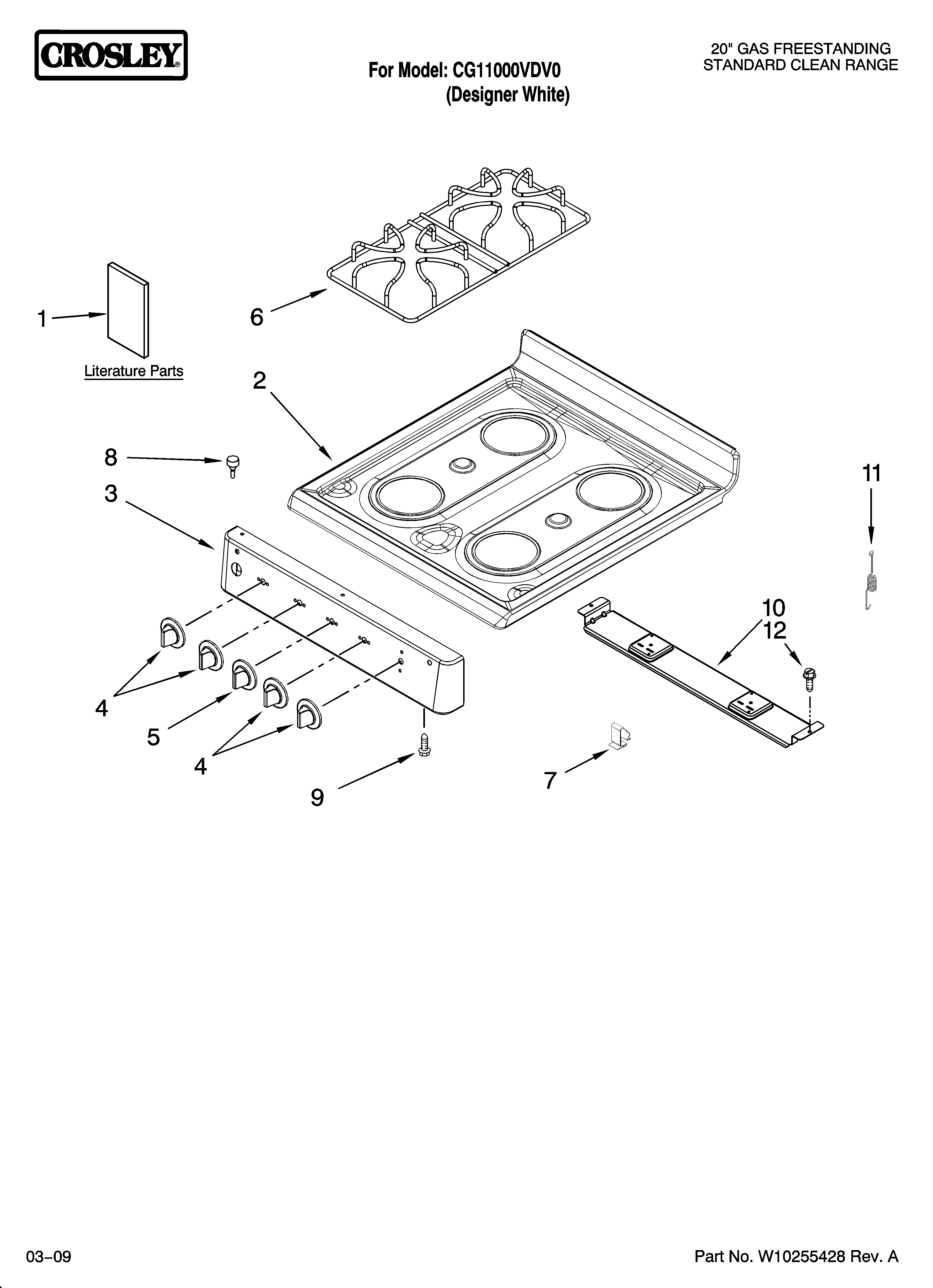 COOKTOP PARTS