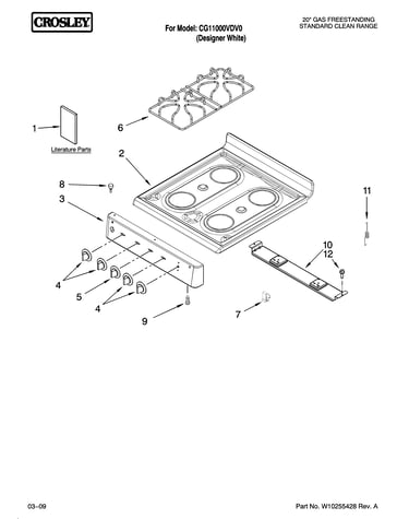 Cooktop parts