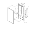 Whirlpool EVL202NXTN00 door parts diagram