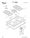 Cooktop, burner and grate parts