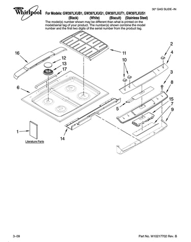 Cooktop parts