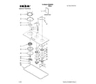 Ikea ICS500VB0 cooktop, burner and grate parts diagram