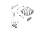 KitchenAid KUDE70FVSS1 lower rack parts diagram