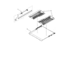 KitchenAid KUDE70FVSS1 third level rack and track parts diagram