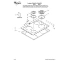 Whirlpool RY160LXTB1 cooktop parts diagram