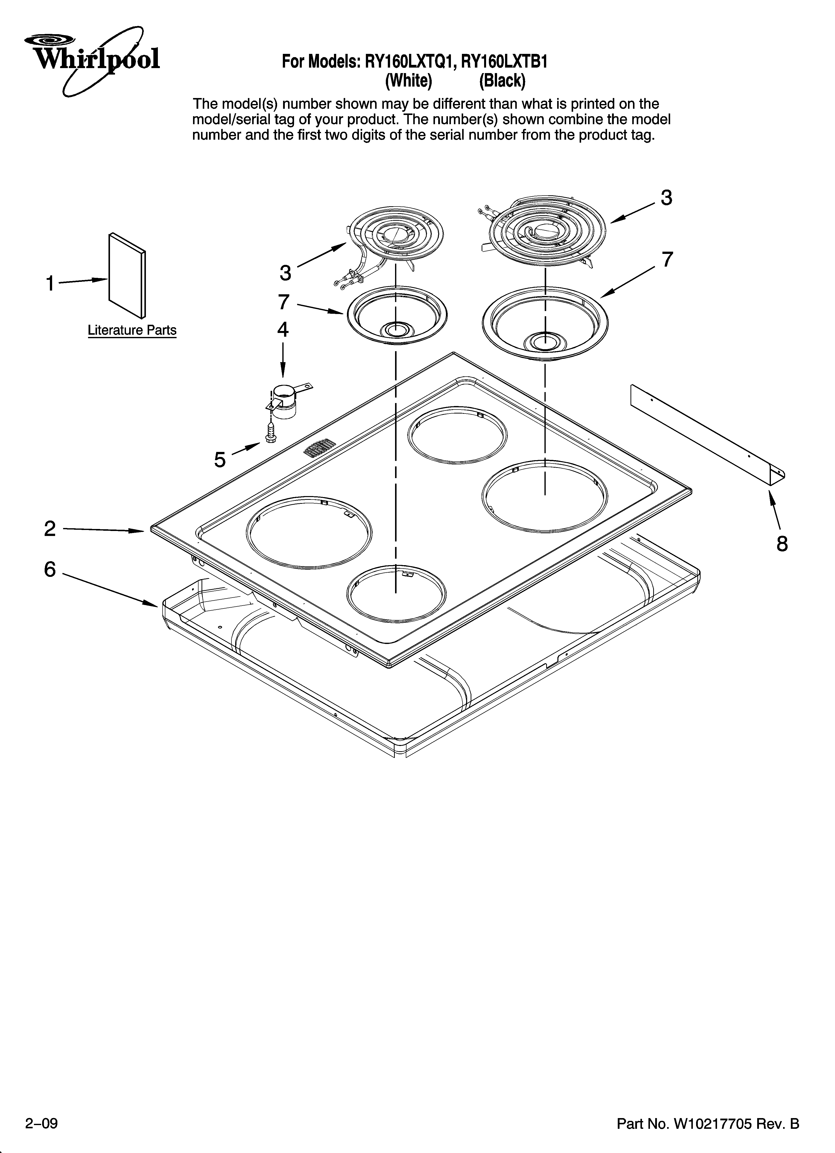 Cooktop parts
