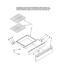 Drawer and rack parts