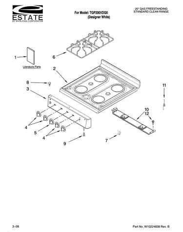Cooktop parts
