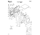 Whirlpool WFW9200SQ03 top and cabinet parts diagram