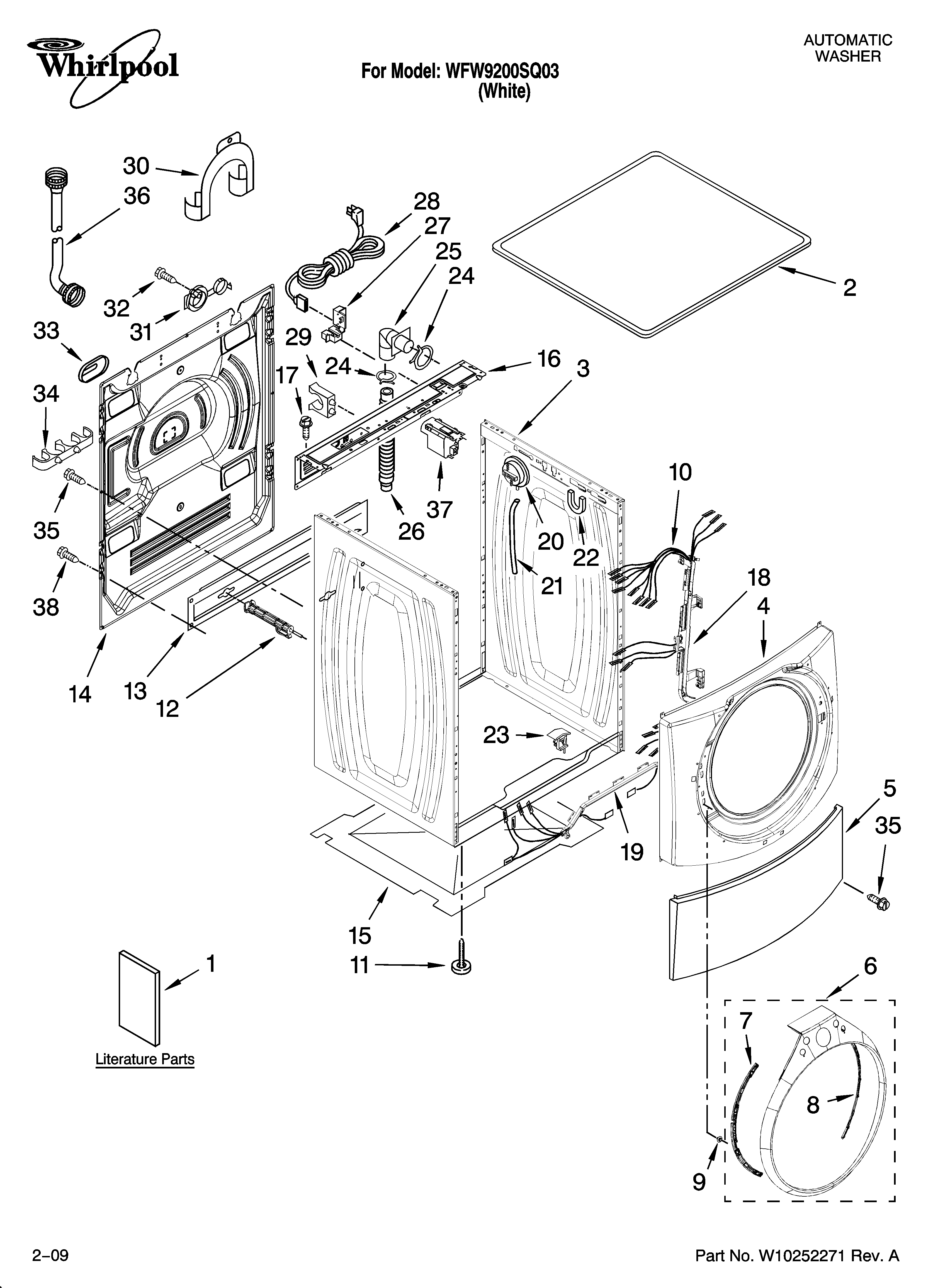 Top and cabinet parts