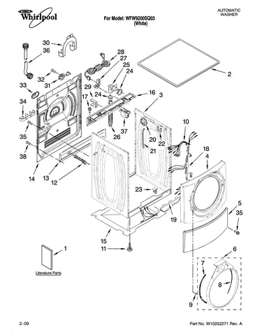 Top and cabinet parts