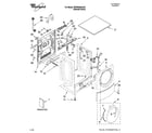 Whirlpool WFW9300VU03 top and cabinet parts diagram
