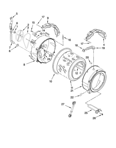 Tub and basket parts