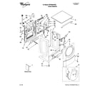 Whirlpool WFW9400VE02 top and cabinet parts diagram