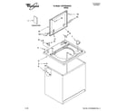 Whirlpool 1CWTW5200VQ1 top and cabinet parts diagram