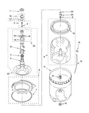 Agitator, basket and tub parts