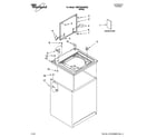 Whirlpool 7MWT95500SQ2 top and cabinet parts diagram