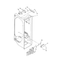 Whirlpool ED5FVAXWL00 refrigerator liner parts diagram