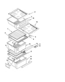 Refrigerator shelf parts