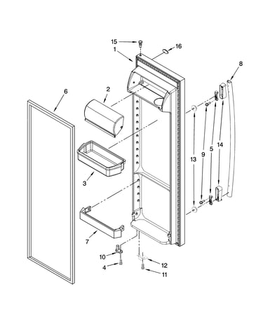 Refrigerator door parts