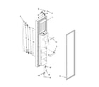 Whirlpool ED5FVAXWL00 freezer door parts diagram