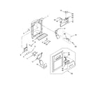 Whirlpool ED5FVAXWL00 dispenser front parts diagram