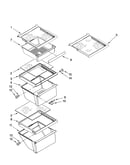Refrigerator shelf parts