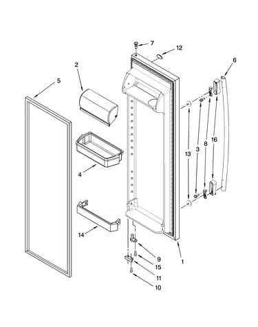 Refrigerator door parts