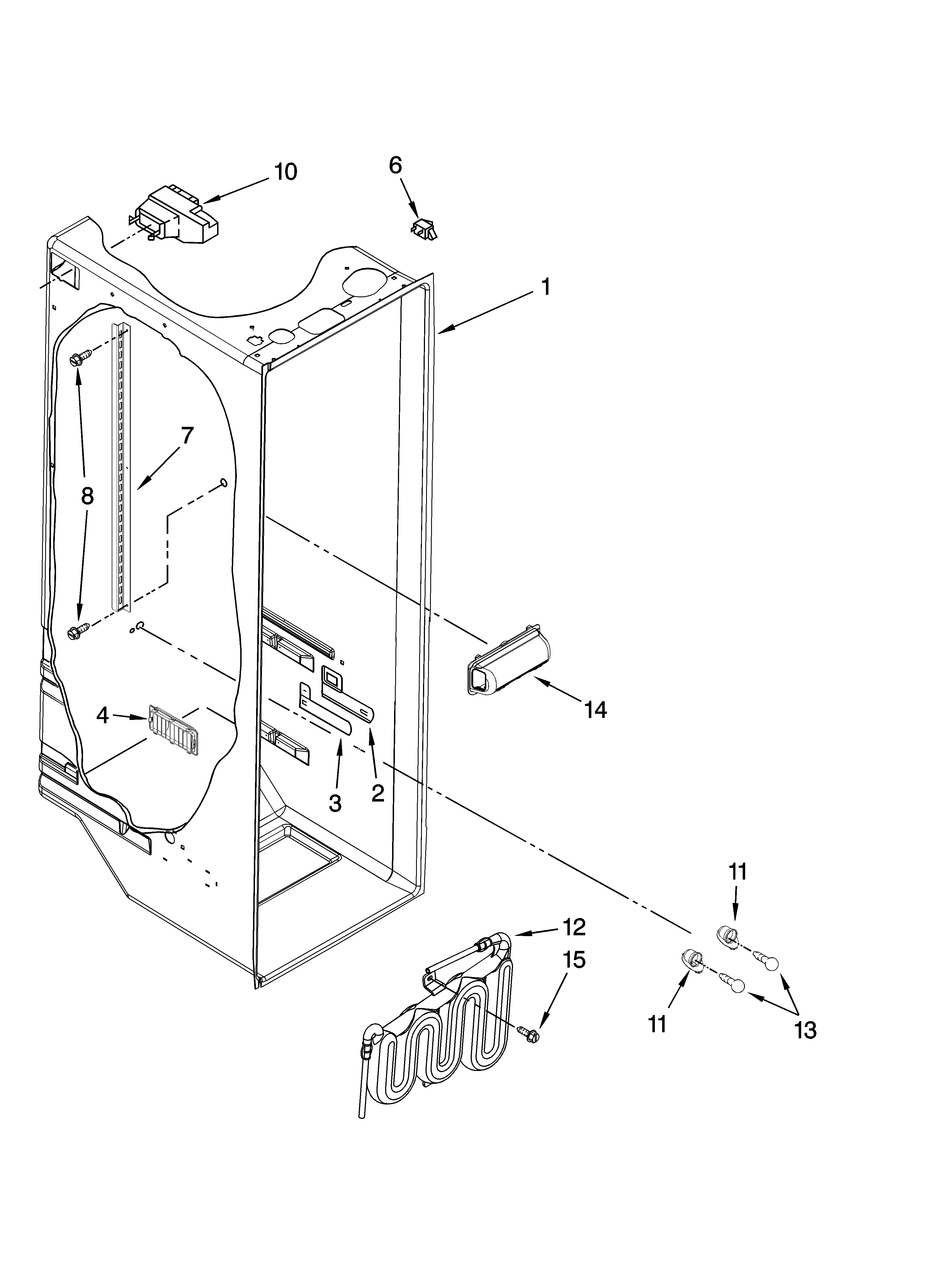 Refrigerator liner parts