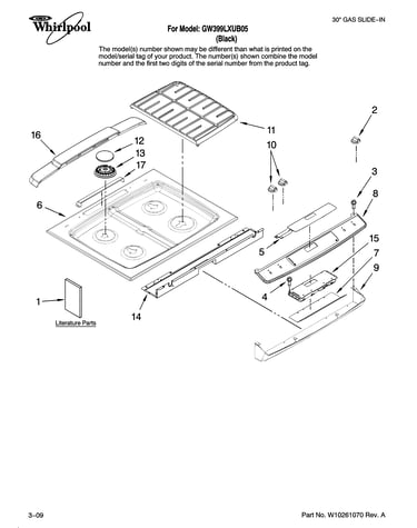 Cooktop parts