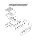 Drawer and rack parts