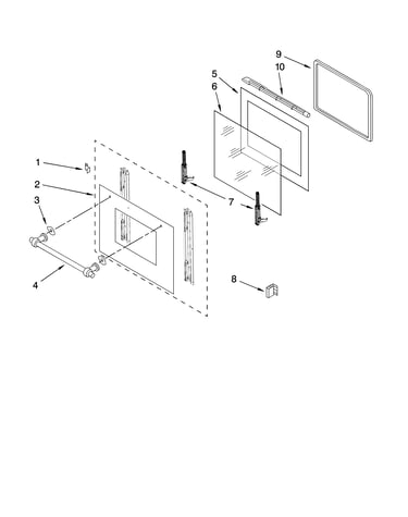 Oven door parts