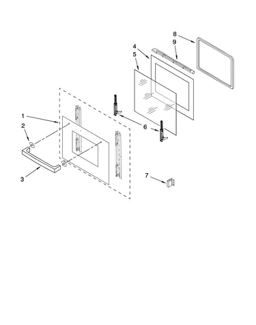 Oven door parts