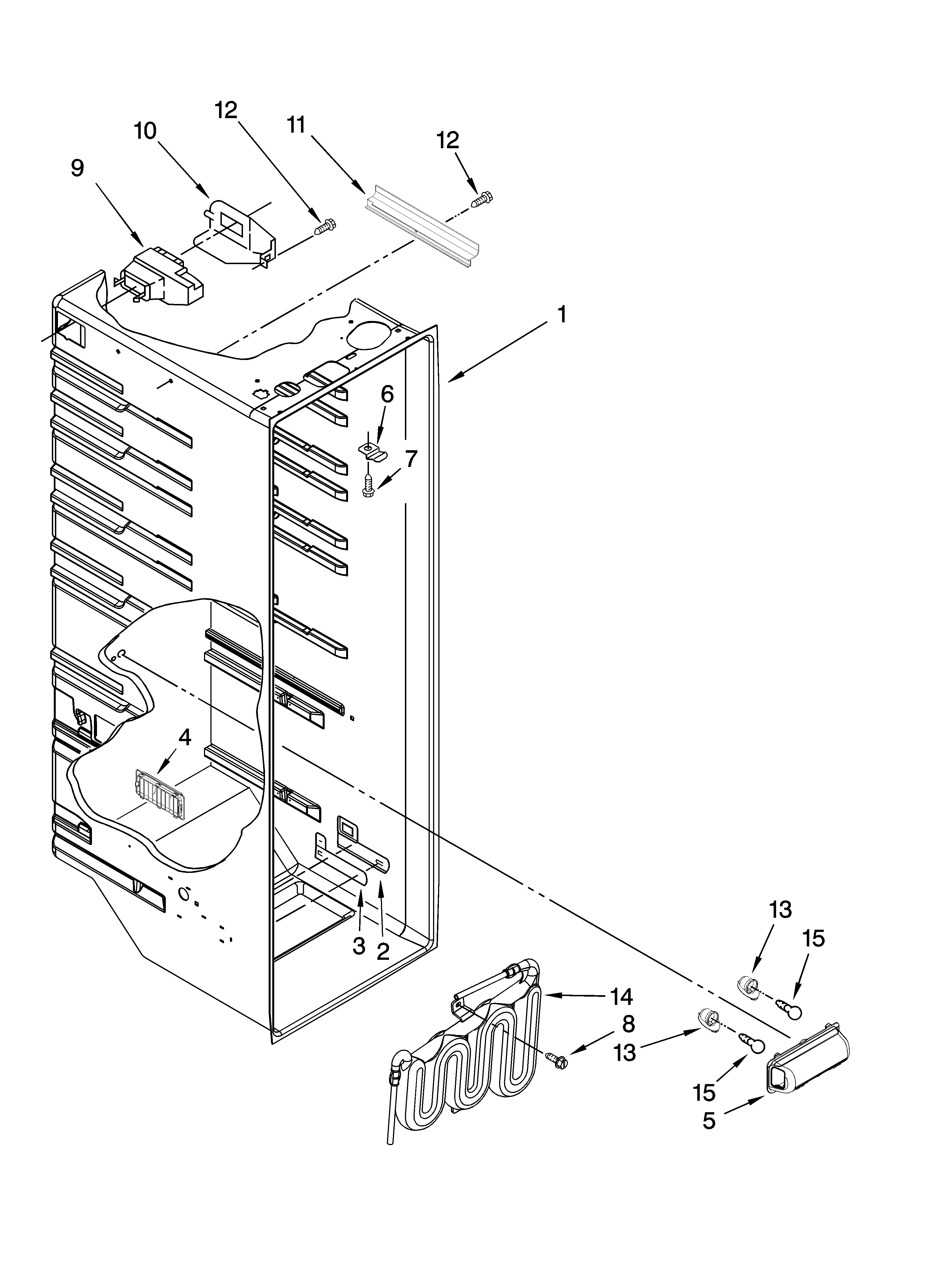Refrigerator liner parts