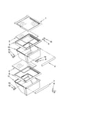 Refrigerator shelf parts