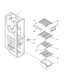 Freezer liner parts