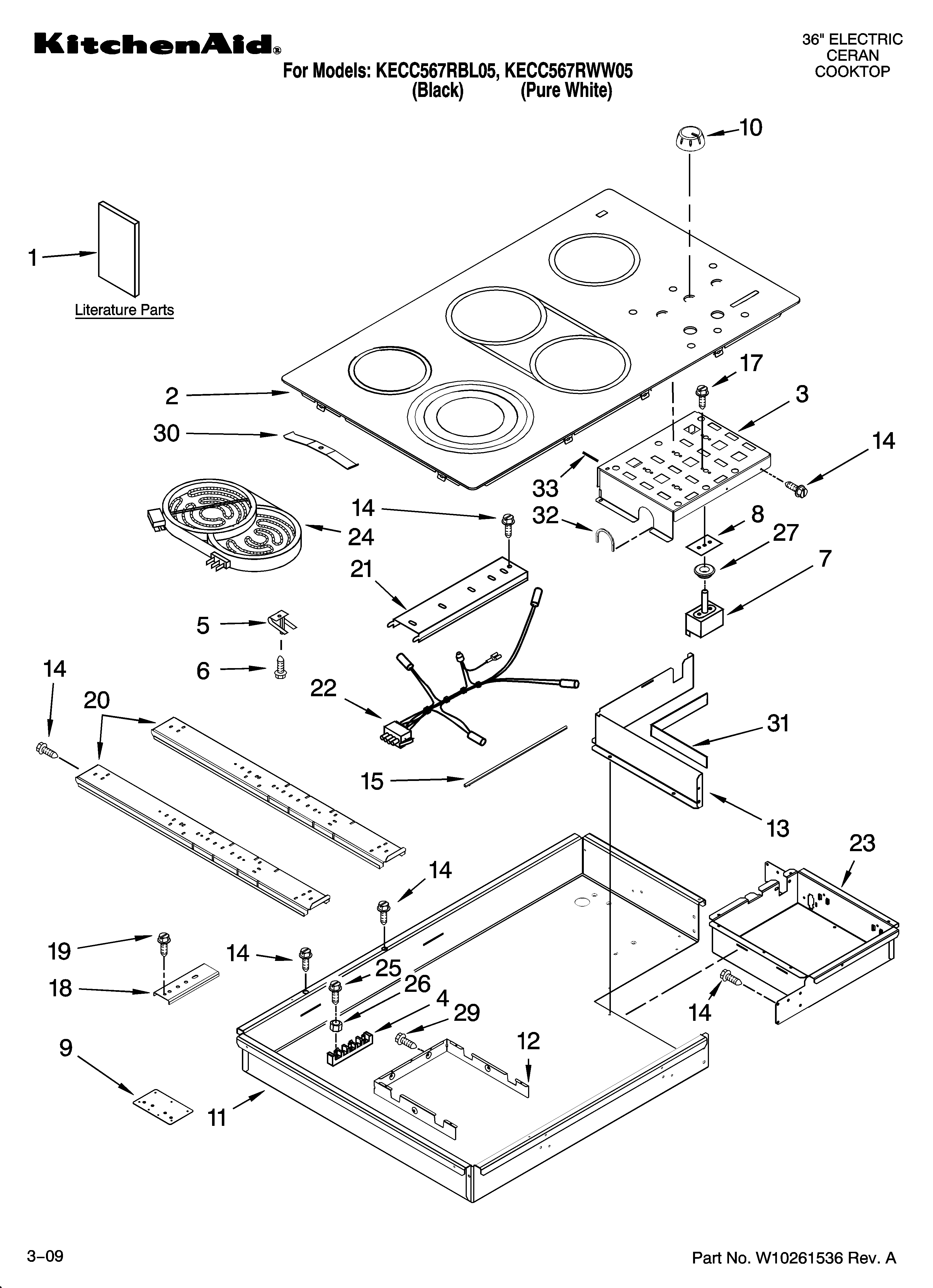 Cooktop parts